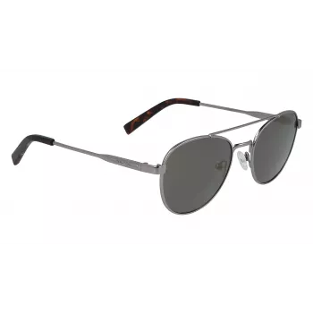Nautica N4641SP-030 pánske obdĺžnikové slnečné okuliare, matný čierny rám, sivé sklá, 53 mm