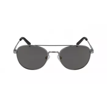 Nautica N4641SP-030 pánske obdĺžnikové slnečné okuliare, matný čierny rám, sivé sklá, 53 mm