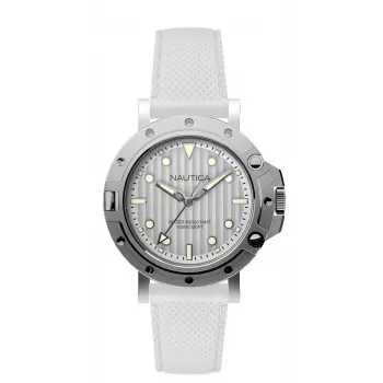 Nautica NAD12548G unisex hodinky 40mm modrý ciferník silikónový remienok
