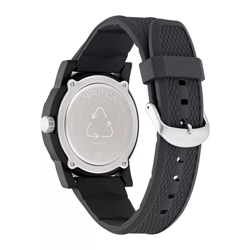 Nautica Pacific Beach pánske quartz analógové hodinky NAPATS303 modrý silikón 42,5 mm
