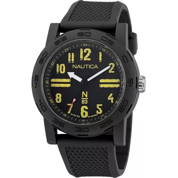 Nautica Pacific Beach pánske quartz analógové hodinky NAPATS303 modrý silikón 42,5 mm