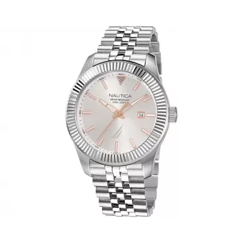 Nautica Pacific Beach pánske quartz hodinky NAPPBS250, modrý ciferník, modrý silikónový remienok 43mm