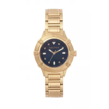 NAUTICA dámske hodinky Cape Coral quartz NAPCPR005 36mm biele silikónové
