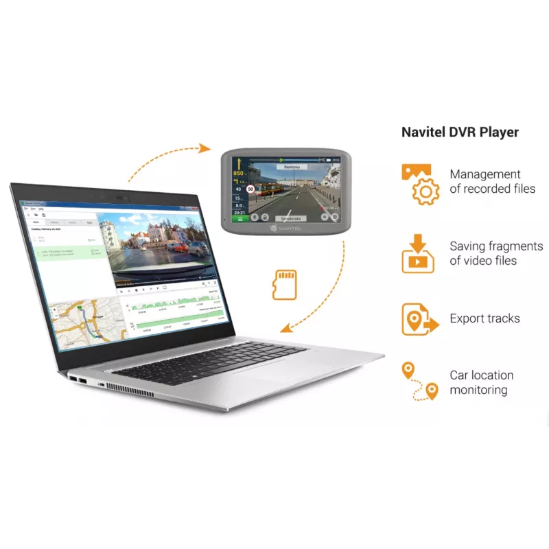 Navitel RE 5 DUAL dvojkanálová palubná kamera Full HD 1080p 2,35 palca IPS