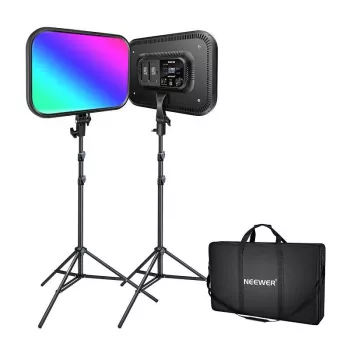 NEEWER RGB168 RGB LED video svetlo sada, 2 balenia 60W 2500-8500K
