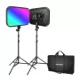 NEEWER RGB168 RGB LED video svetlo sada, 2 balenia 60W 2500-8500K