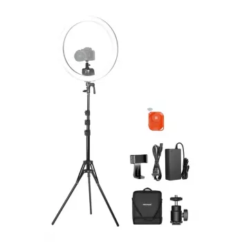 NEEWER SRP18C 17 cm selfie sada s okrúhlym LED svetlom na telefón