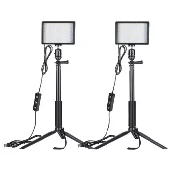 NEEWER ZC-10S súprava dvoch LED videolámp s filtrami a statívmi