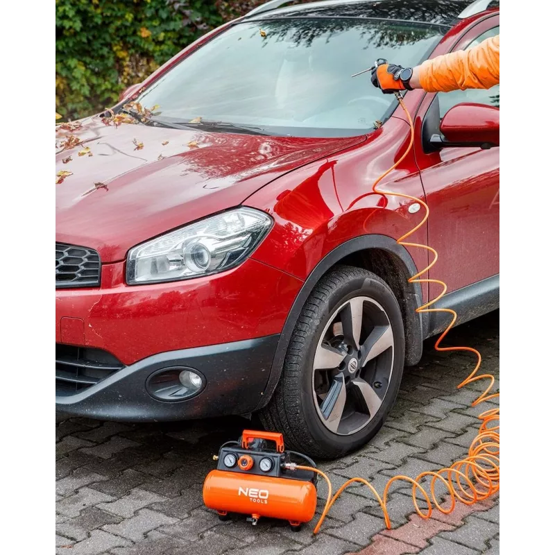NEO TOOLS 04-620 Olejom mazaný vzduchový kompresor 24L 1,5kW 8bar 200L/min
