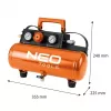 NEO TOOLS 04-620 Olejom mazaný vzduchový kompresor 24L 1,5kW 8bar 200L/min