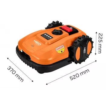 NEO Tools 04-621 40V bezkefová akumulátorová kosačka na trávu so 40L zberným košom a mulčovacou funkciou