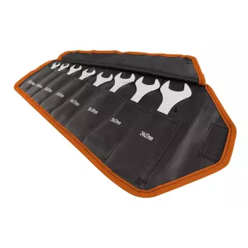 NEO TOOLS 09-860 nastaviteľný kľúč 250 mm chróm-vanádiová oceľ s dvojzložkovou rukoväťou, DIN 3117, max. otvor čeľustí 30 mm, čierna/sivá