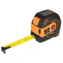 NEO TOOLS 67-100 laserový diaľkomer s 5 m meradlom, dosah 40 m, IP54, podsvietený LCD, laserová trieda 2, 2 x AAA