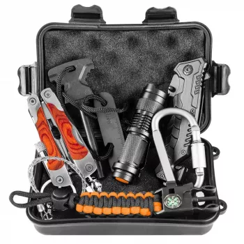 NEO TOOLS 8-v-1 survival sada v úložnej krabici