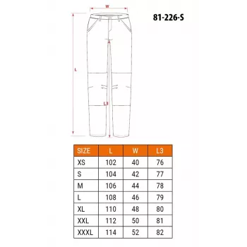 NEO Tools 81-226-S ochranné nohavice veľkosť S