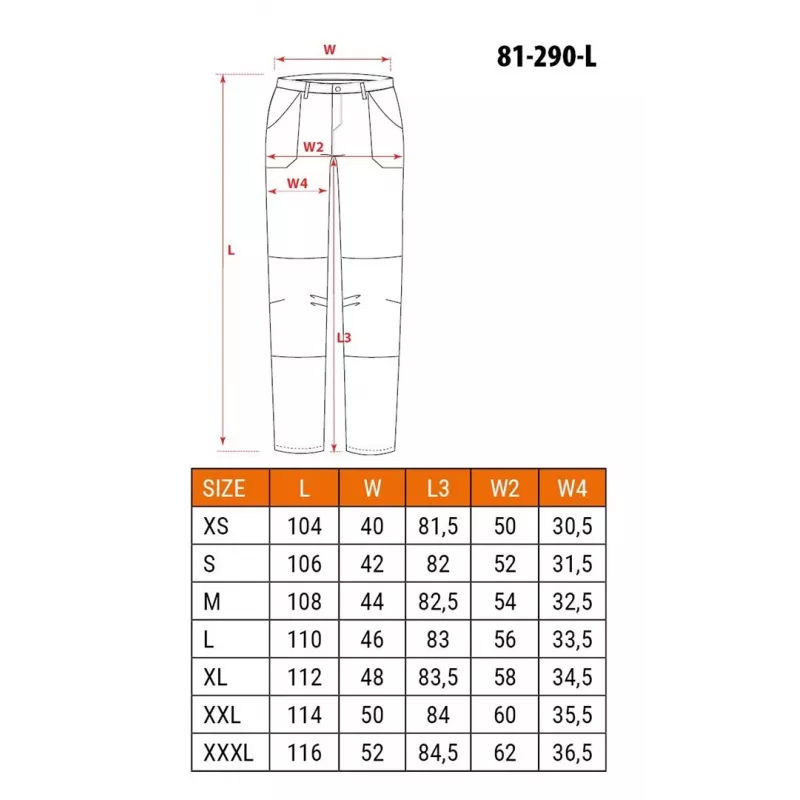 NEO Tools 81-290-L ochranné nohavice čierna veľkosť L