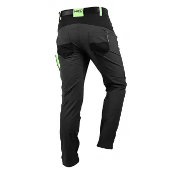 NEO Tools 81-290-M ochranné pracovné nohavice, čierne, veľkosť M, 10 vreciek, EN ISO 13688