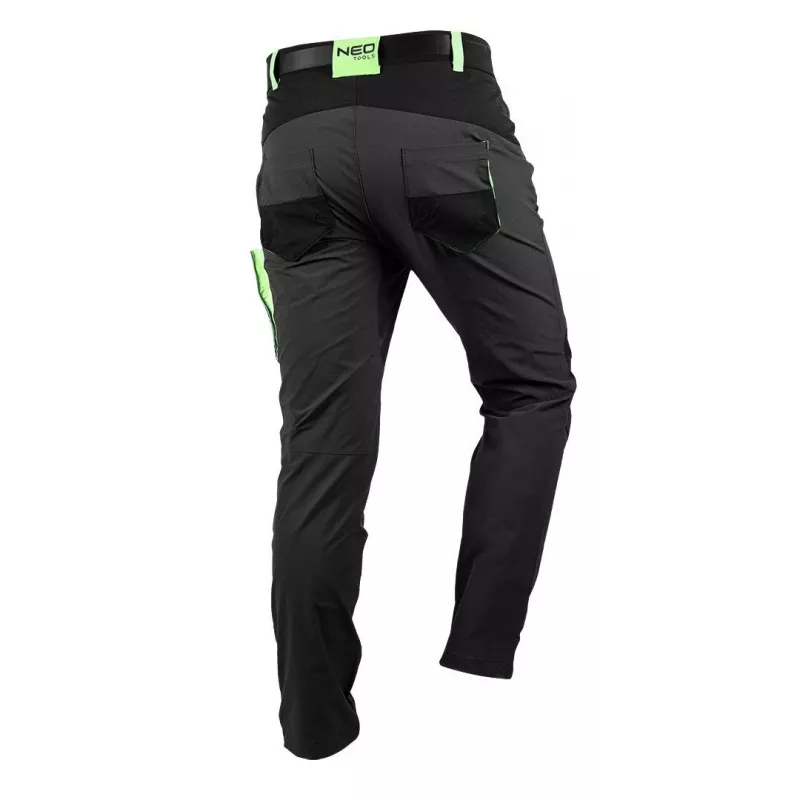 NEO Tools 81-290-M ochranné pracovné nohavice, čierne, veľkosť M, 10 vreciek, EN ISO 13688