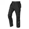 NEO TOOLS 81-296-3-L Mix&Match 4-smerové strečové Cordura pracovné nohavice s puzdrami na náradie, čierna, veľkosť L