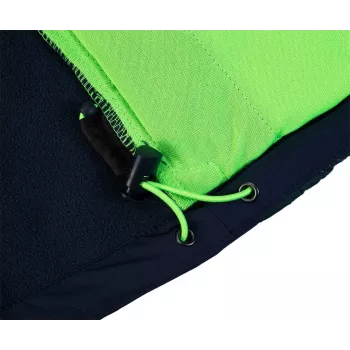 NEO TOOLS 81-559-L pánska pracovná bunda, sivá/zelená, veľkosť L, 65% polyester 35% bavlna, 245 g/m², 7 vreciek, vystužené lakte, reflexná
