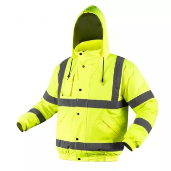 NEO TOOLS 81-712-L Hi-Vis izolovaná bomber pracovná bunda, žltá/navy, veľkosť L