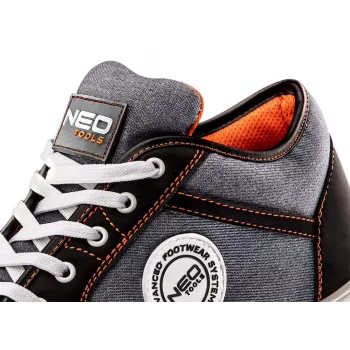 NEO Tools 82-112 S1P SRC bezpečnostná obuv, oceľová špička, veľkosť 46, čierna/sivá