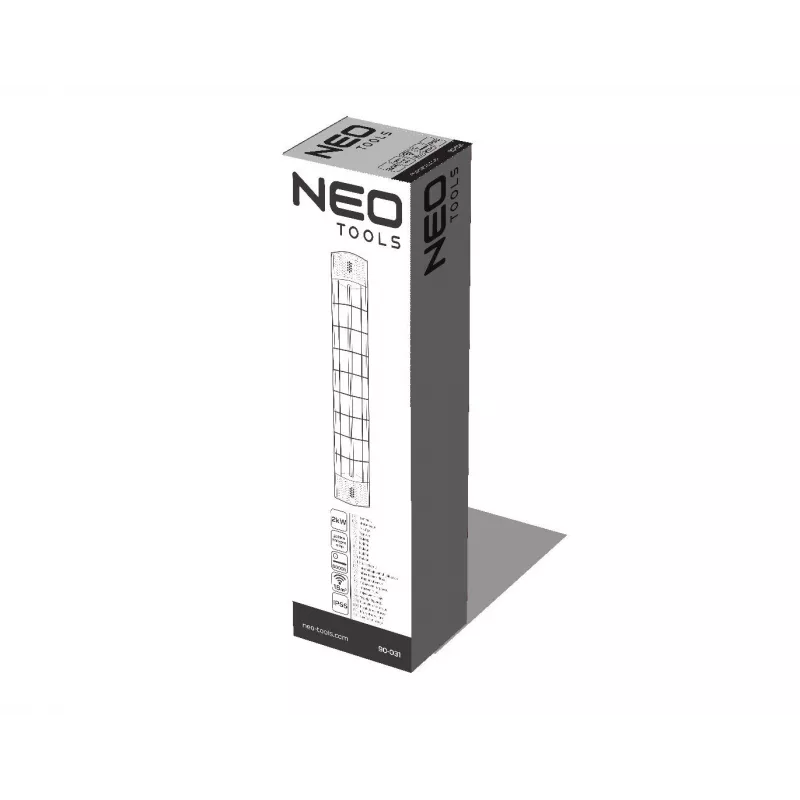 NEO TOOLS 90-031 infračervený žiarič 2000 W čierny IP44 nástenná/stropná montáž