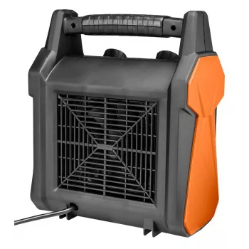 NEO Tools 90-061 elektrický teplovzdušný ventilátor 3000W, 2 stupne ohrevu, režim ventilátora, nastaviteľný termostat, ochrana proti prehriatiu, čierna/oranžová