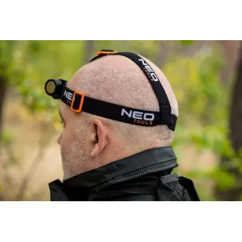 Neo Tools 99-029 2000 lúmenov CREE XHP50.2 LED nabíjacia USB čelová lampa baterka