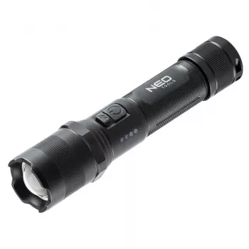 NEO TOOLS 99-035 COB LED čelová lampa so senzorom pohybu, 300 lm, IPX4, USB-C, nastaviteľný uhol, magnetická základňa