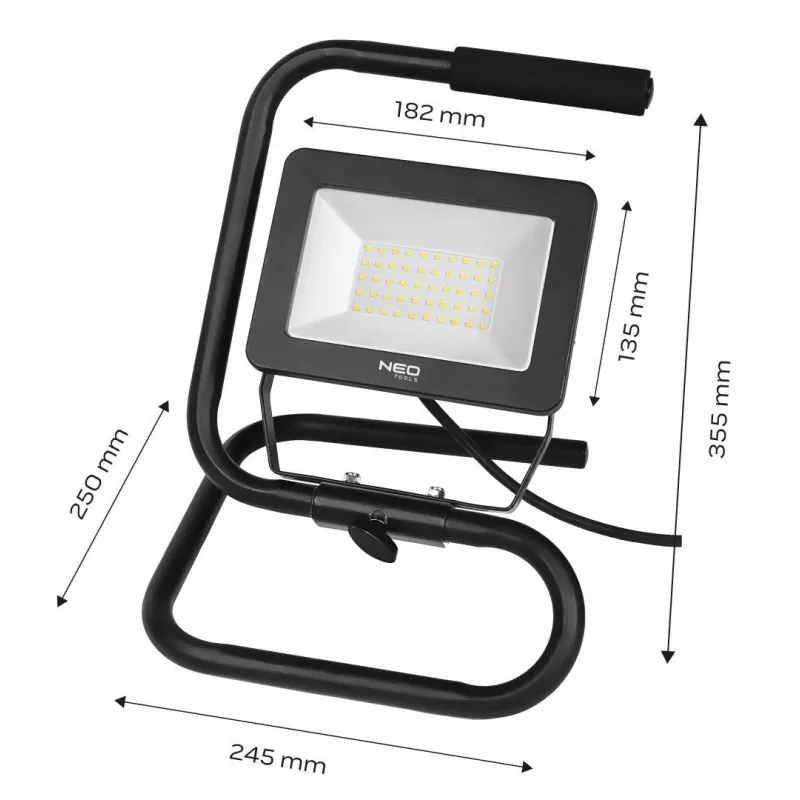 NEO TOOLS 99-063 20W COB LED akumulátorové pracovné svetlo 1800lm IP65 s powerbankou