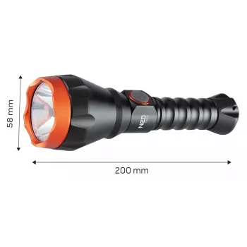 NEO TOOLS 99-070 XPE + COB LED čelová lampa so senzorom pohybu, 120 lm, IPX4, 3x AAA