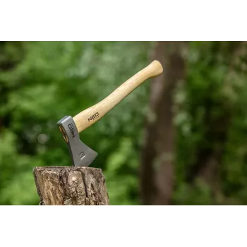 NEO TOOLS bushcraftová sekera v puzdre, 400 g