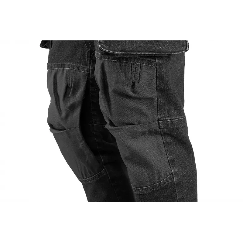 NEO TOOLS DENIM pracovné nohavice, čierna, veľkosť L