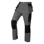 NEO TOOLS pánske pracovné nohavice Mix&Match so 4-smerovým strečom a Cordura výstužou, sivá/čierna, veľkosť S