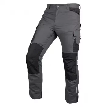 NEO TOOLS Mix&Match plátené pracovné nohavice s Cordura výstužami, sivo-čierna, veľkosť XXXL