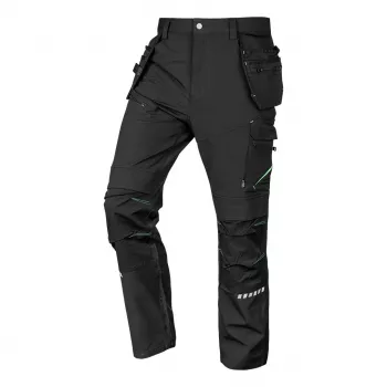 NEO TOOLS Mix&Match pracovné nohavice s 4-way stretch a Cordura vystužením, čierna, XS