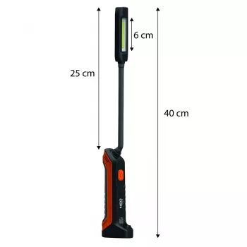 NEO TOOLS akumulátorová inšpekčná lampa 400 lm COB + baterka 99-102