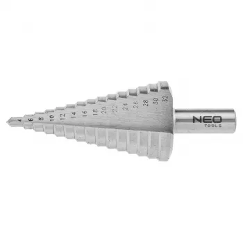 NEO TOOLS Stupňovitý vrták 4-32 mm HSS špirálová drážka