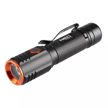 NEO TOOLS USB C 2000 lm CHN LED akumulátorová baterka