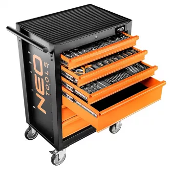 NEO TOOLS dielenská skriňa, 6 zásuviek + 149 nástrojov | 84-221-9