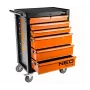 NEO Tools dielenská skriňa, 6 zásuviek, celkové zaťaženie 280 kg, uzamykateľná, guľôčkové vedenia zásuviek, ochrana proti prevráteniu, 4 kolieska, oceľ