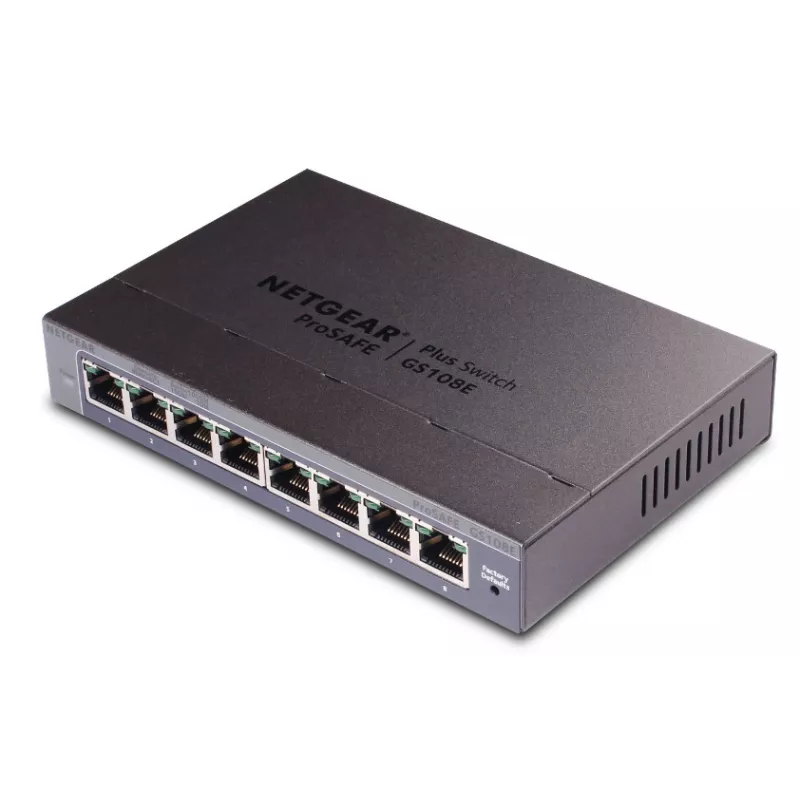 Netgear GS108E-400EUS 8-portový Gigabit Ethernet Plus switch (Smart Managed Plus)