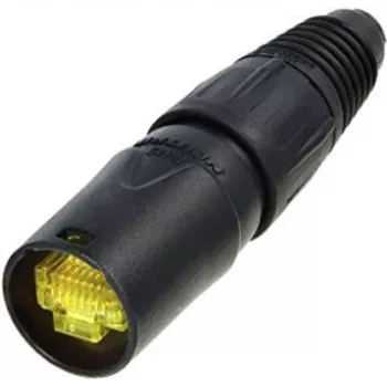 Neutrik NE8MX-B-1 etherCON nosič káblového konektora - čierne pochrómované puzdro, ochrana RJ45