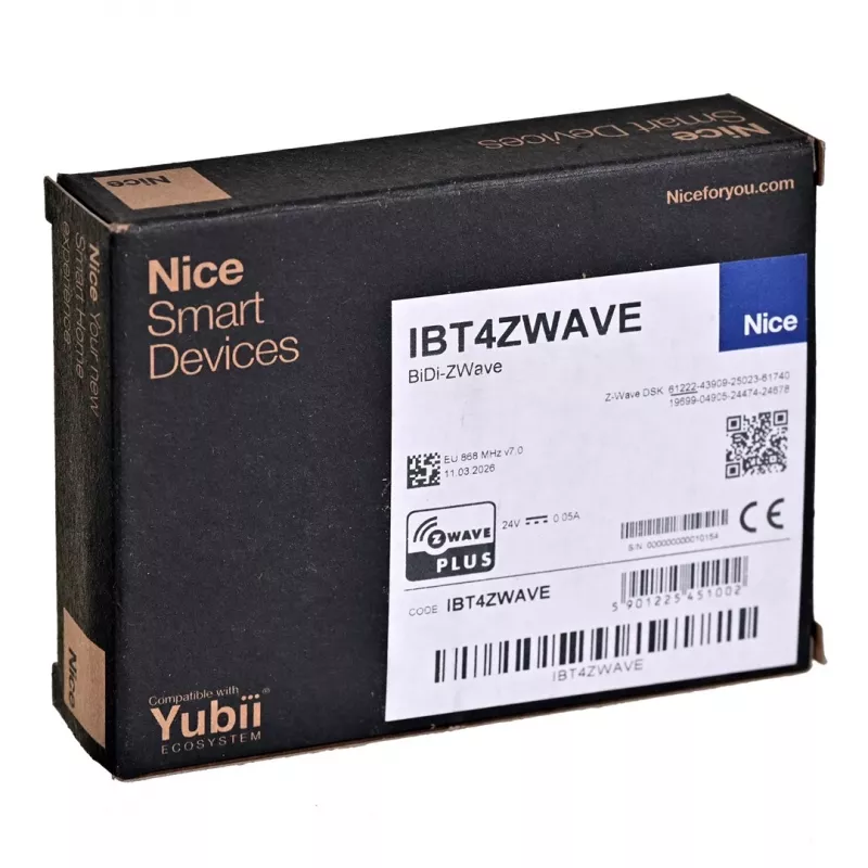 Nice BiDi Z-Wave inteligentné tlačidlo (FGT4B-001 IBT4ZWAVE 868,4 MHz)