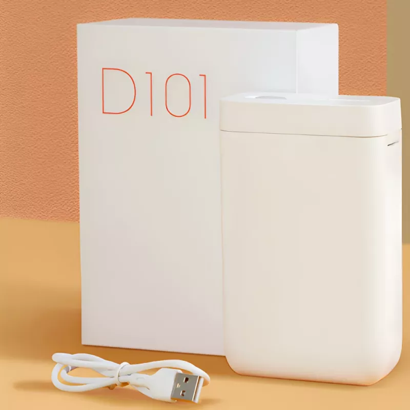 Niimbot D101 prenosná termotlačiareň na etikety, 203 dpi, Bluetooth, biela