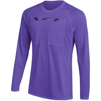 Nike Dri-FIT Referee III pánsky futbalový rozhodcovský dres s dlhými rukávmi Court Purple/biela veľkosť M