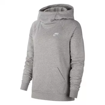 Nike Essentials dámska fleece mikina so stojačikom Dark Grey Heather veľkosť S