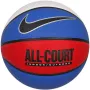 Nike Everyday All Court 8P basketbalová lopta veľkosť 7 odvzdušnená modrá/biela/červená