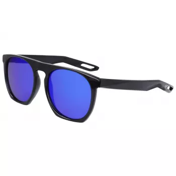 NIKE FLATSPOTXXIIM unisex slnečné okuliare - čierny rám, dymovo sivé šošovky, 52/20/145 mm